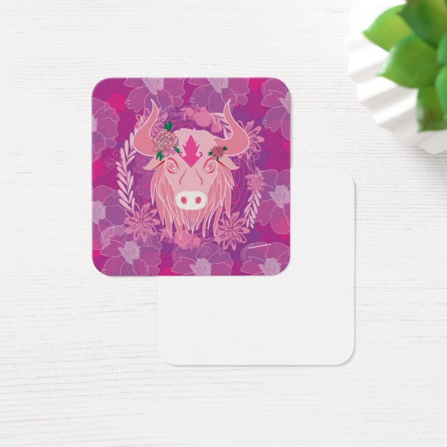 tjur fyrkantigt visitkort (Skivbord)