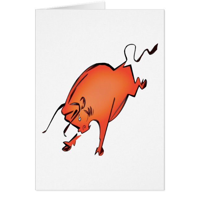 Tjur Hälsningskort (Framsidan)