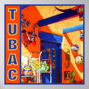 Tjur huvud, Tubac, AZ-affisch Poster