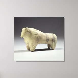 Tjur i den Ubaid stilen, c.4000-3500 BC (terracott Canvastryck