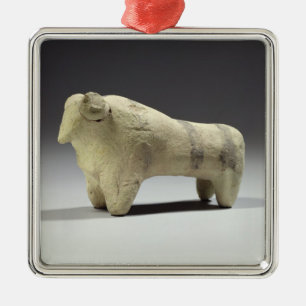 Tjur i den Ubaid stilen, c.4000-3500 BC (terracott Julgransprydnad Metall