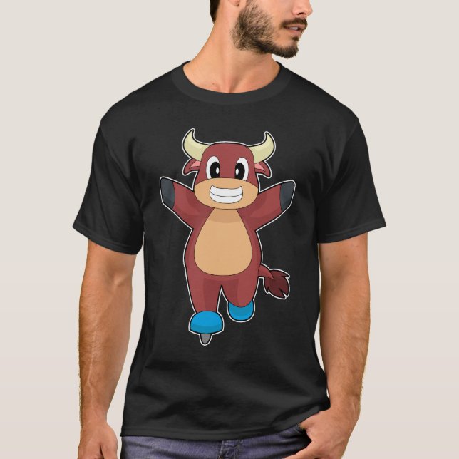 Tjur Isdans Iskonståkning Vintersporter T Shirt (Framsida)