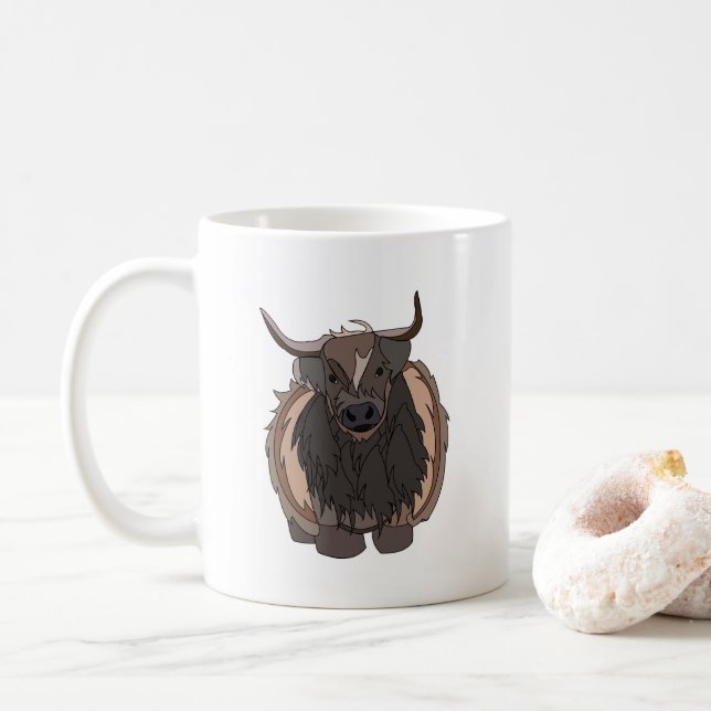 Tjur Nötkreatur Tjur Kaffemugg (Med munk)