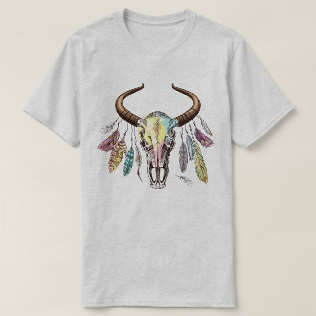 Tjur skalle t-shirt (Design framsida)