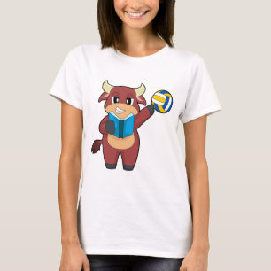 Tjur Volleybollspelare Volleyboll Sport T Shirt