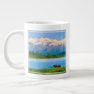 Tjurälg i Wonder Lake Jumbo Mugg