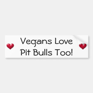 Tjurar för Veganskärlekgrop för! Bildekal