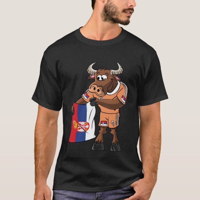 Tjurar från Serbien fläkt T Shirt (Framsida)