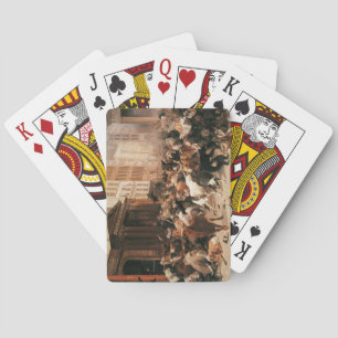 Tjurar och päron på Lagrar-marknaden (W.H. Beard) Casinokort