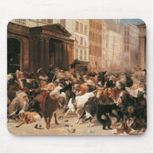 Tjurar och päron på Lagrar-marknaden (W.H. Beard) Musmatta