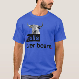Tjurar över Bears Wall street T Shirt