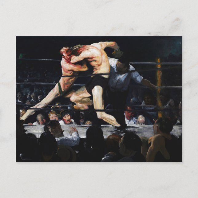 Tjurar på Sharkey's av George Bellows Vykort (Framsida)
