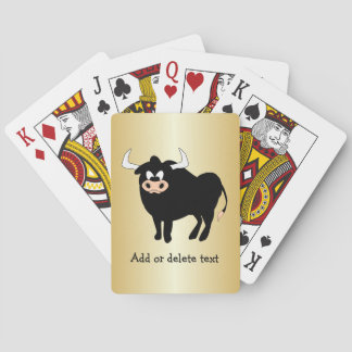 Tjurdesign Anpassad bakgrundsfärg Casinokort