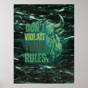 Tjurdesign Påminnelse Motivation Poster