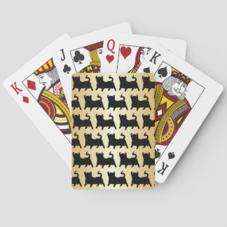 Tjurdesign valfri färg bakgrund casinokort