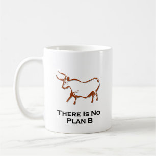 Tjuren där är ingen planerar b-brunt kaffemugg