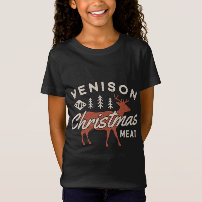 Tjuren Reindeer-julfesten T Shirt (Framsida)