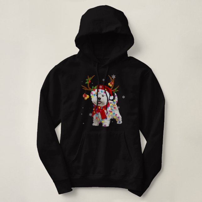 Tjuren vid jul Reindeer jul Ligh T Shirt (Design framsida)