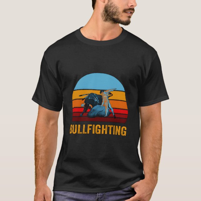 Tjurfighting stil t shirt (Framsida)