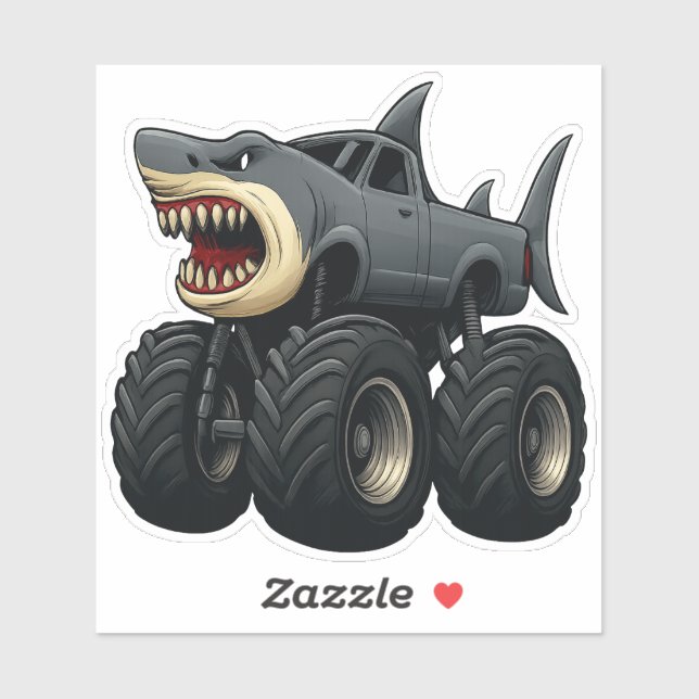 Tjurfiskmonstertruck Klistermärken (Ark)