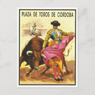 Tjurhetsning, Plaza del Toros, Cordoba, Spanien Vykort