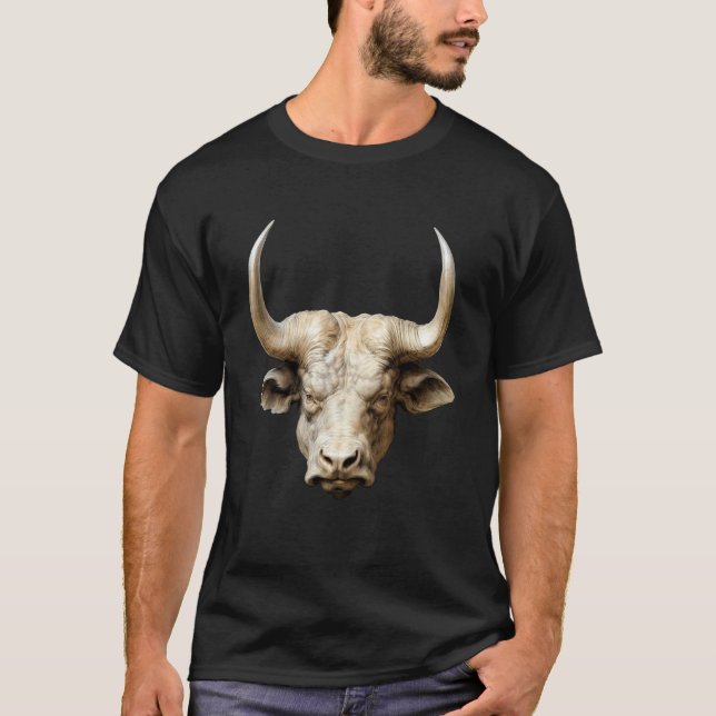 Tjurhuvud börs t shirt (Framsida)