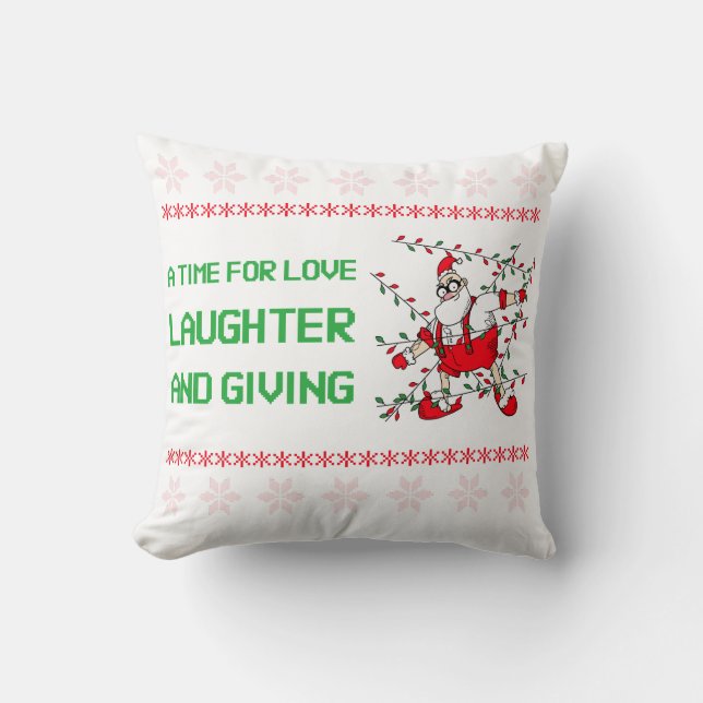 Tjuristmas för kärlek, skratt och ge kudde (Framsida)