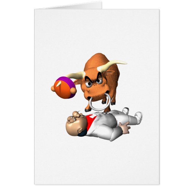 Tjurkämpe 2 hälsningskort (Framsidan)