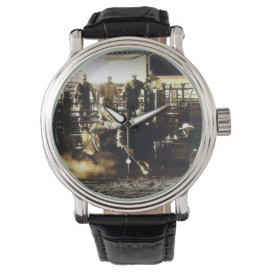 Tjurridning Rodeo Cowboy Country Western Armbandsur