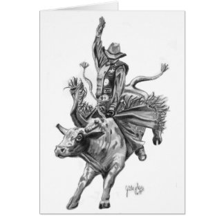 Tjurryttare Hälsningskort