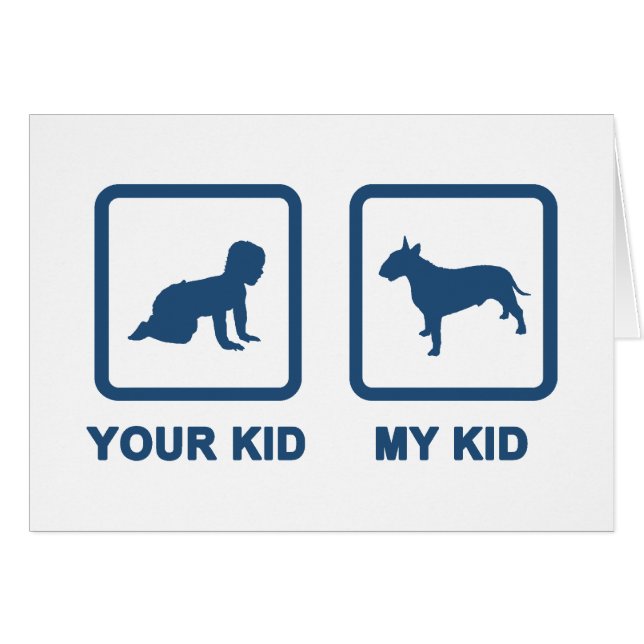 TjurTerrier Hälsningskort (Framsidan Horizontal)