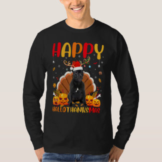 Tjurterrier Hund Tjurterrier Hellothanksmas 1 T Shirt