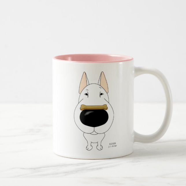 TjurTerrier ValentineMug Två-Tonad Mugg (Höger)