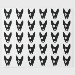 TJURTERRIERMÖNSTER som slår in papper Presentpapper