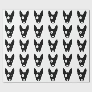 TJURTERRIERMÖNSTER som slår in papper Presentpapper