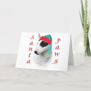 TjurTerrierSanta tassar Helgkort