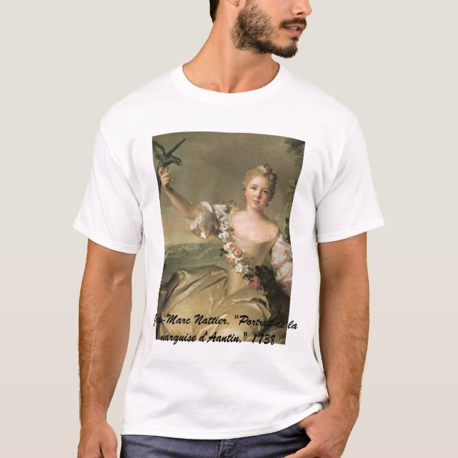 Tjusa Beauty_1, mer nattier Jean-Marc, "Portr… T Shirt (Framsida)