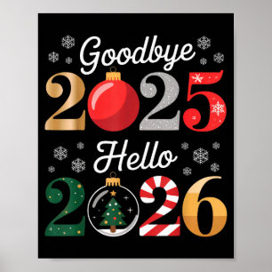 Tjusig 2025 Hej 2026 Gott nytt år Chris Poster