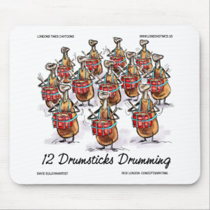Tjusig jul 12 Drumsticks Drumming Gifts & Tee Musmatta