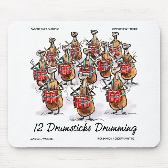 Tjusig jul 12 Drumsticks Drumming Gifts & Tee Musmatta (Framsidan)