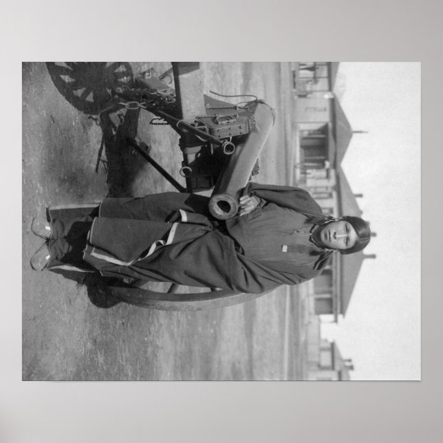 "Tjusta hästar" som lew Lieut. Casey Photograph Poster (Framsidan)