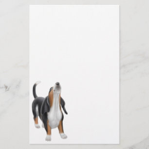 Tjuta Bassethundbrevpapper Brevpapper