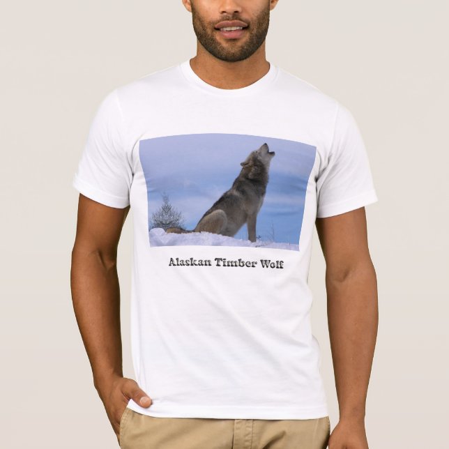 Tjuta den alaskabo timmervargen t-shirt (Framsida)