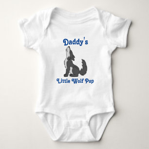 Tjuta den gråa vargen med blåtttext t-shirt
