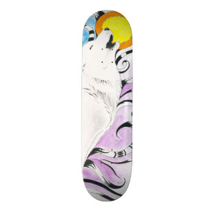 Tjuta den stam- månen för arktisk varg mini skateboard bräda 18,5 cm