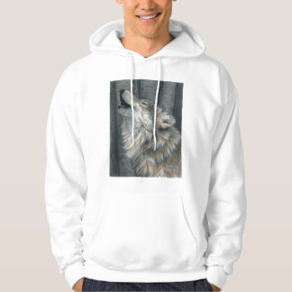 Tjuta för vargmanar eller damer unisex- tröja hoodie