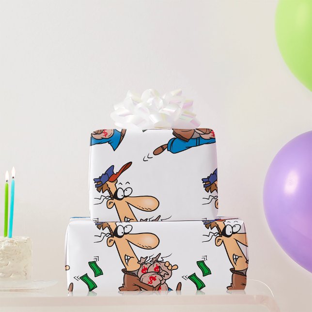 Tjuv stjäl pengar presentpapper (Skapare uppladdad)