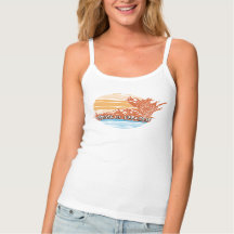 Tjuvar från Paradise Sunset Spaghetti Strap Tank