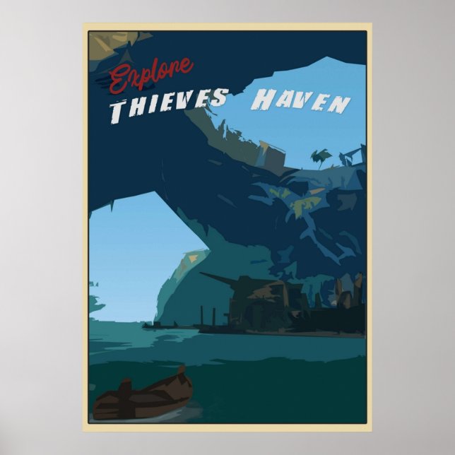 Tjuvarnas hav utforska tjuvarnas hav poster (Framsidan)