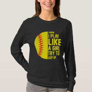 Tjuvbollsspelare för softball Cute Softball 1 T Shirt